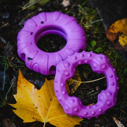 Picture of Freedog Heavy Duty Rubber Snack Toy for Dogs – Violet